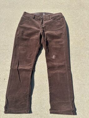 St. John's Bay Women's Straight Leg Corduroy Jeans - Brown